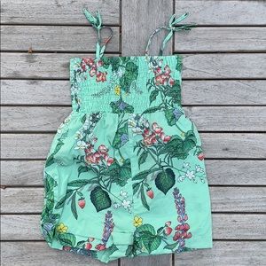 Baby GAP 2T floral jumper EUC